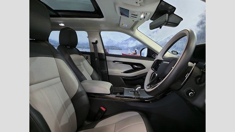 2024 Approved Land Rover Range Rover Evoque Eiger Grey The 2024 Land Rover Range Rover Evoque 2.0D HSE R-Dynamic, with a 147KW (D200) diesel engine, is a compact luxury SUV. It features a 2.0-liter turbocharged diesel engine producing 147kW of power and 430Nm of torque.  Range Rover Evoque 2.0D HSE R-Dynamic 147KW (D200)