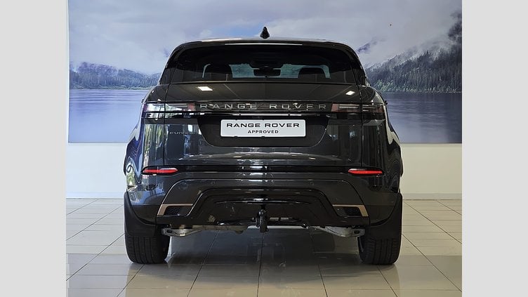 2024 Approved Land Rover Range Rover Evoque Eiger Grey The 2024 Land Rover Range Rover Evoque 2.0D HSE R-Dynamic, with a 147KW (D200) diesel engine, is a compact luxury SUV. It features a 2.0-liter turbocharged diesel engine producing 147kW of power and 430Nm of torque.  Range Rover Evoque 2.0D HSE R-Dynamic 147KW (D200)