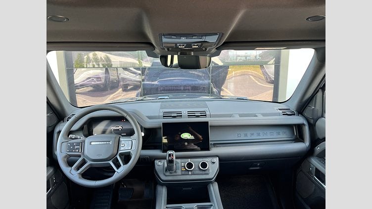 2025 SKLADOVÉ VOZIDLÁ Land Rover Defender 110 Čierna Santorini D250 MHEV AUTOM AWD X-Dynamic SE