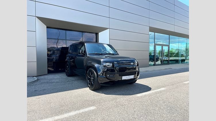 2025 SKLADOVÉ VOZIDLÁ Land Rover Defender 110 Čierna Santorini D250 MHEV AUTOM AWD X-Dynamic SE
