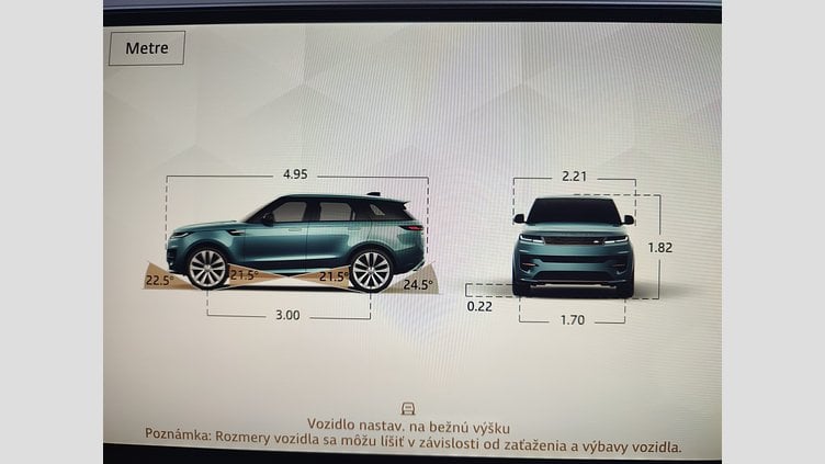 2025 Approved/Jazdené Land Rover Range Rover Sport Borasco Grey 4x4 3.0 I6 D250 MHEV Dynamic SE AWD A/T