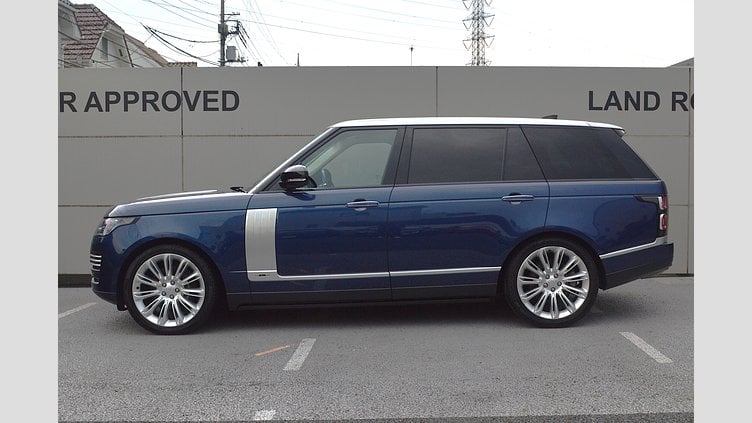 2018 認定中古車 Land Rover Range Rover SVO Premium Palette Blue 5.0 P AJ133 DOHC CDA LWB　P525　オートバイオグラフィ