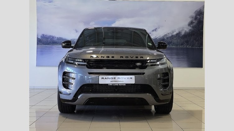 2025 Approved Land Rover Range Rover Evoque Eiger Grey The 2025 Land Rover Range Rover Evoque 2.0D SE R-Dynamic, with 147KW (D200), is a specific configuration of the popular compact SUV.  Land Rover Range Rover Evoque 2.0D SE R-Dynamic 147KW (D200)
