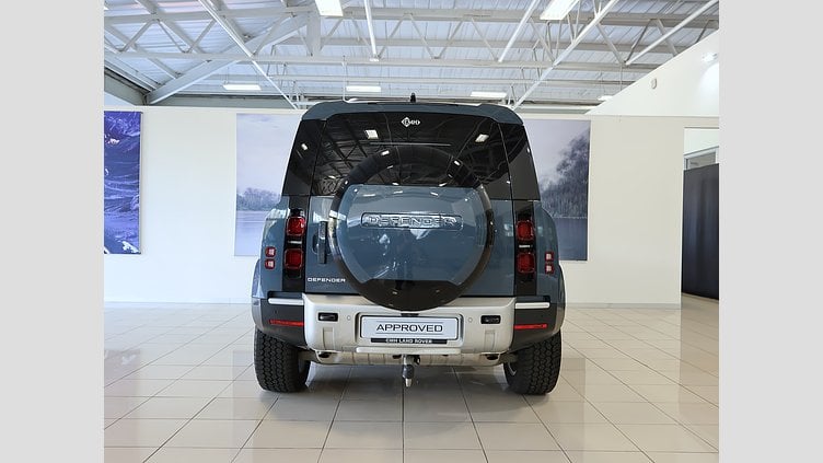 2025 Approved Land Rover Defender 90 Tamar Blue Accompanied with the balance of the 5 year/ 100 000 km plan. FULL SERVICE HISTORY.  2025 Land Rover Defender 90 D250 S