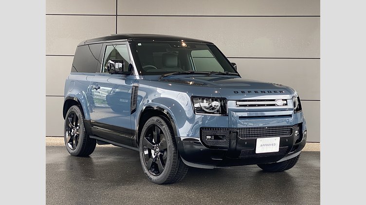 2024 認定中古車 Land Rover Defender 90 タスマンブルー D350 ディーゼルマイルドハイブリッド X-Dynamic HSE