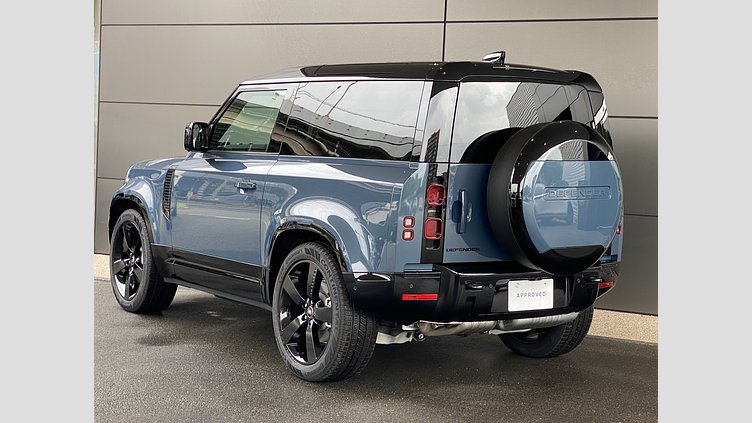 2024 認定中古車 Land Rover Defender 90 タスマンブルー D350 ディーゼルマイルドハイブリッド X-Dynamic HSE