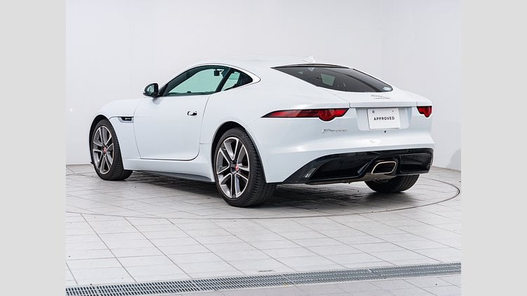 2019 認定中古車 Jaguar F-Type ユーロン ホワイト (メタリック) ジャガー 2.0リッターi4 300PS ターボチャージドガソリンエンジン (オートマチックトランスミッション) F-TYPEクーペ R-DYNAMIC