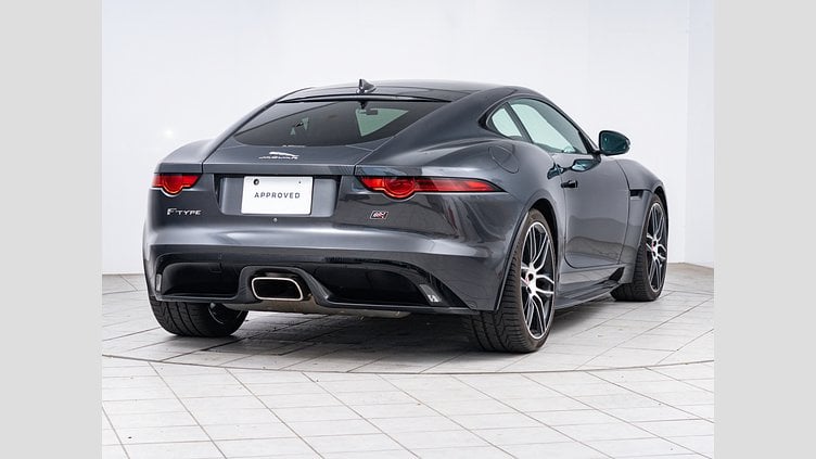 2019 認定中古車 Jaguar F-Type カルパチアン グレー (プレミアム・メタリック) ジャガー 2.0リッターi4 300PS ターボチャージドガソリンエンジン (オートマチックトランスミッション) F-TYPEクーペ CHEQUERED FLAG