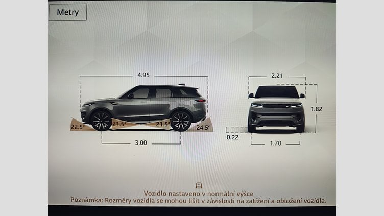 2024 Approved/Jazdené Land Rover Range Rover Sport Santorini Black 4x4 3.0 I6 D300 MHEV Dynamic SE AWD A/T