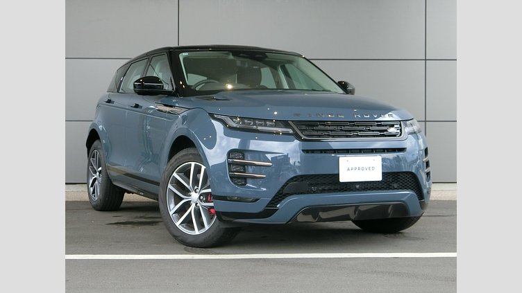 2024 認定中古車 Land Rover Range Rover Evoque トライベッカブルー D200マイルドハイブリッド（ディーゼル） スタンダードホイールベース DYNAMIC SE