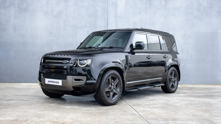 2025 Approved Land Rover Defender 110 Santorini Black 110 D300 X-Dynamic SE