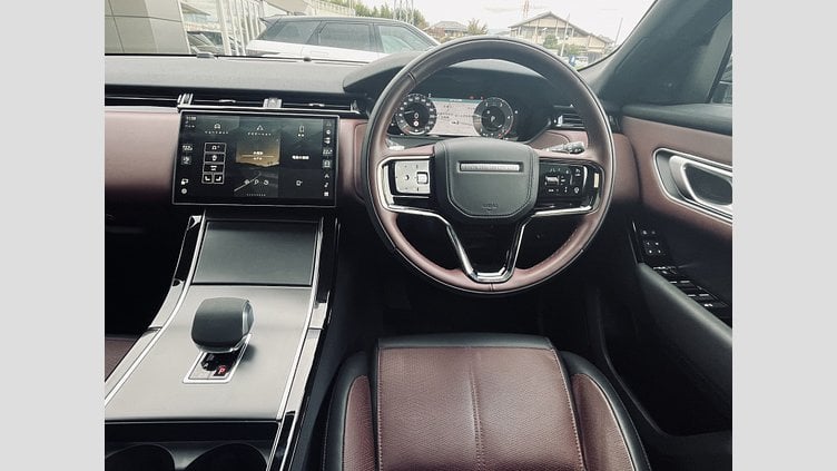 2024 認定中古車 Land Rover Range Rover Velar ザダルグレー エアコンディショニングシート スライディングパノラミックルーフ MERIDIAN 電子制御エアサス リアシートヒーター リア電動リクライニング 22AW ピクセルLEDヘッドランプ 全席シートヒータ 3Dサラウンドカメラ 置くだけ充電 電動テールゲート ダイナミックHSE
