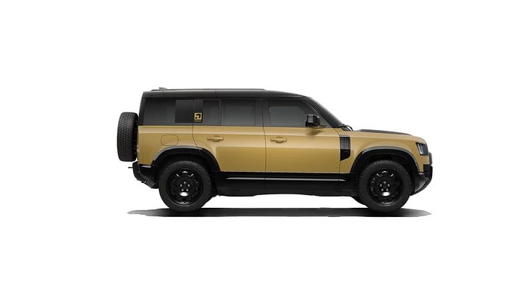 2025 SKLADOVÉ VOZIDLÁ Land Rover Defender 110 Deep Sandglow Yellow D350 AWD Trophy Edition
