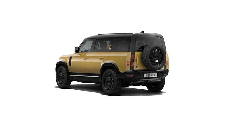 2025 SKLADOVÉ VOZIDLÁ Land Rover Defender 110 Deep Sandglow Yellow D350 AWD Trophy Edition