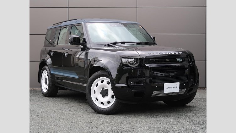 2024 認定中古車 Land Rover Defender 110 Santorini Black D300 カウンティ エクステリアパック キュレーテッドフォージャパン