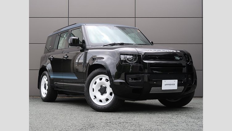 2024 認定中古車 Land Rover Defender 110 Santorini Black D300 カウンティ エクステリアパック キュレーテッドフォージャパン