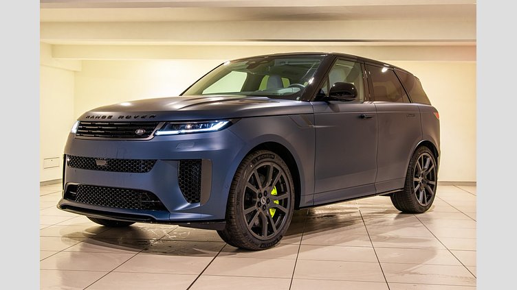 2025 New Land Rover Range Rover Sport Blue Nebula in Matte finish 4.4 V8 Petrol MHEV SV 