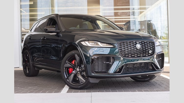 2025 New Jaguar F-Pace British Racing Green in Gloss finish P575 PETROL SVR 575 EDITION