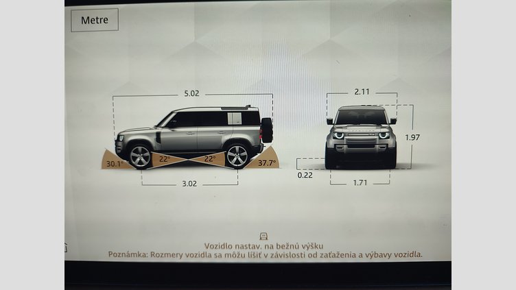 2022 JAZDENÉ VOZIDLÁ Land Rover Defender 110 Pangea Green 4x4 3.0 I6 P400 MHEV SE A/T AWD