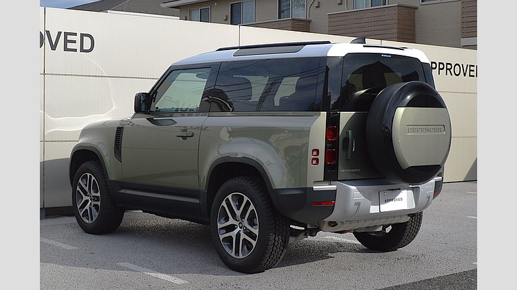 2023 認定中古車 Land Rover Defender 90 Pangea Green AWD P300 SE 