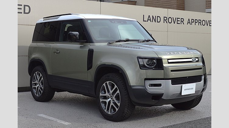 2023 認定中古車 Land Rover Defender 90 Pangea Green AWD P300 SE 
