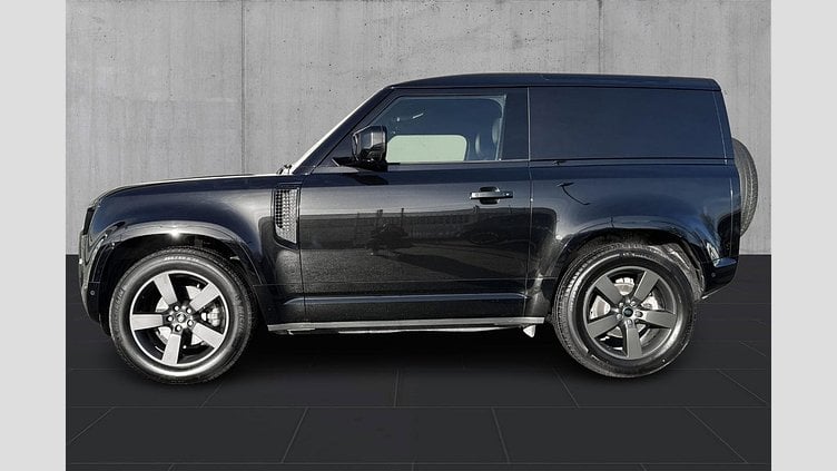 2024 Approved Land Rover Defender 90 Santorini Black Twin Turbo Diesel Mild Hybrid D250 Hard Top X-Dynamic SE