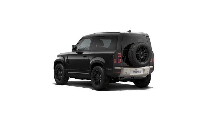 2025 New Land Rover Defender 90 Santorini Black D250 Diesel Mild Hybrid S