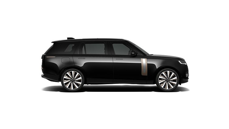 2025 New Land Rover Range Rover Obsidian Black in Gloss finish P400 Petrol Mild Hybrid Long Wheelbase SV