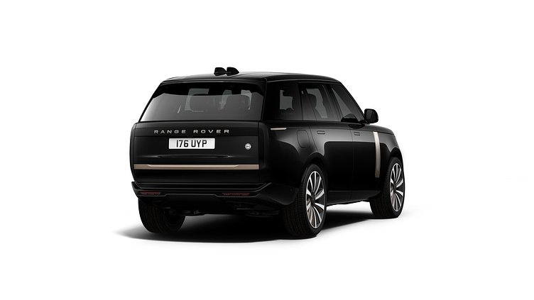 2025 New Land Rover Range Rover Obsidian Black in Gloss finish P400 Petrol Mild Hybrid Long Wheelbase SV