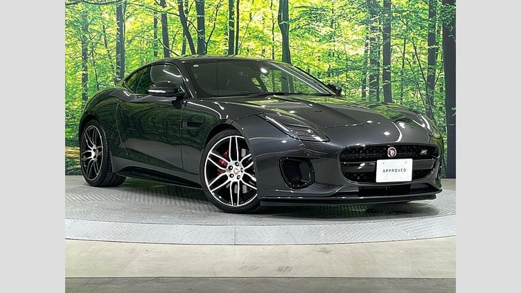 2019 認定中古車 Jaguar F-Type カルパチアン グレー (プレミアム・メタリック) ジャガー 3.0リッターV6 340PS スーパーチャージドガソリン エンジン (オートマチックトランスミッション) F-TYPEクーペ CHEQUERED FLAG