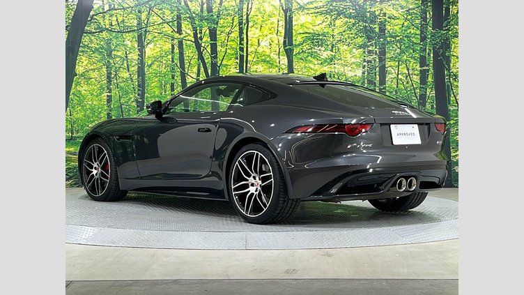 2019 認定中古車 Jaguar F-Type カルパチアン グレー (プレミアム・メタリック) ジャガー 3.0リッターV6 340PS スーパーチャージドガソリン エンジン (オートマチックトランスミッション) F-TYPEクーペ CHEQUERED FLAG