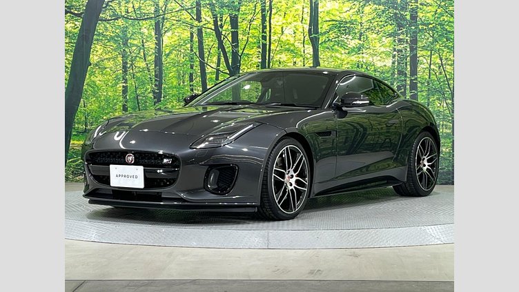 2019 認定中古車 Jaguar F-Type カルパチアン グレー (プレミアム・メタリック) ジャガー 3.0リッターV6 340PS スーパーチャージドガソリン エンジン (オートマチックトランスミッション) F-TYPEクーペ CHEQUERED FLAG
