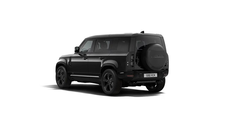2025 New Land Rover Defender 110 Santorini Black P525 Petrol V8