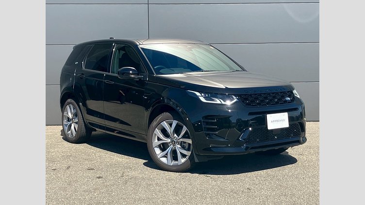 2025 認定中古車 Land Rover Discovery Sport サントリーニブラック プラグインハイブリッド（ガソリン） 標準ホイール Dynamic HSE
