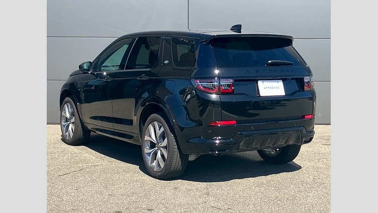 2025 認定中古車 Land Rover Discovery Sport サントリーニブラック プラグインハイブリッド（ガソリン） 標準ホイール Dynamic HSE