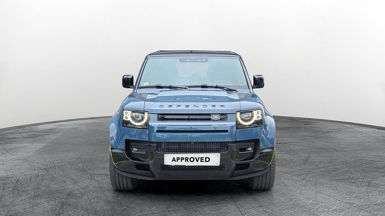 2025 Approved Land Rover Defender 110 Tasman Blue 3.0 literes, soros 6 hengeres dízel, 300LE, automata váltó, összkerékhajtás X-Dynamic HSE D300