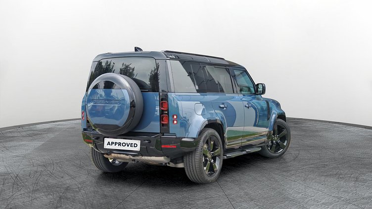 2025 Approved Land Rover Defender 110 Tasman Blue 3.0 literes, soros 6 hengeres dízel, 300LE, automata váltó, összkerékhajtás X-Dynamic HSE D300