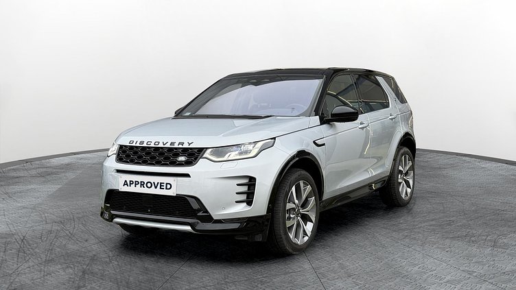 2024 Approved Land Rover Discovery Sport Hakuba Silver Ingenium 2,0 literes, soros négyhengeres 204 LE mild hybrid dízelmotor (automata), összkerékhajtás Normál tengelytáv Dynamic HSE