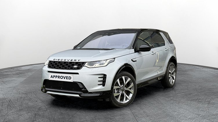 2024 Approved Land Rover Discovery Sport Hakuba Silver Ingenium 2,0 literes, soros négyhengeres 204 LE mild hybrid dízelmotor (automata), összkerékhajtás Normál tengelytáv Dynamic HSE