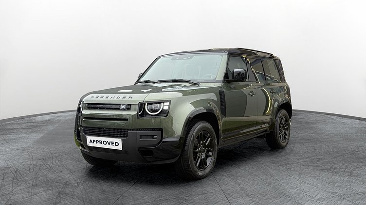 2025 Approved Land Rover Defender 110 Woolstone Green Ingenium 3.0 literes, hathengeres 200 lóerős mild hybrid dízelmotor (automata) összkerékhajtás X-Dynamic SE