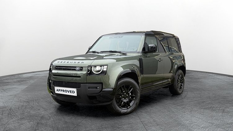 2025 Approved Land Rover Defender 110 Woolstone Green Ingenium 3.0 literes, hathengeres 200 lóerős mild hybrid dízelmotor (automata) összkerékhajtás X-Dynamic SE