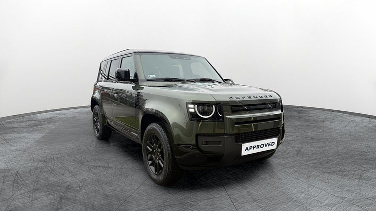 2025 Approved Land Rover Defender 110 Woolstone Green Ingenium 3.0 literes, hathengeres 200 lóerős mild hybrid dízelmotor (automata) összkerékhajtás X-Dynamic SE