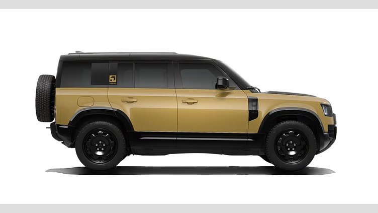 2025 Ново Land Rover Defender 110 Deep Sandglow Yellow D350 Diesel Mild Hybrid Trophy Edition in Deep Sandglow Yellow