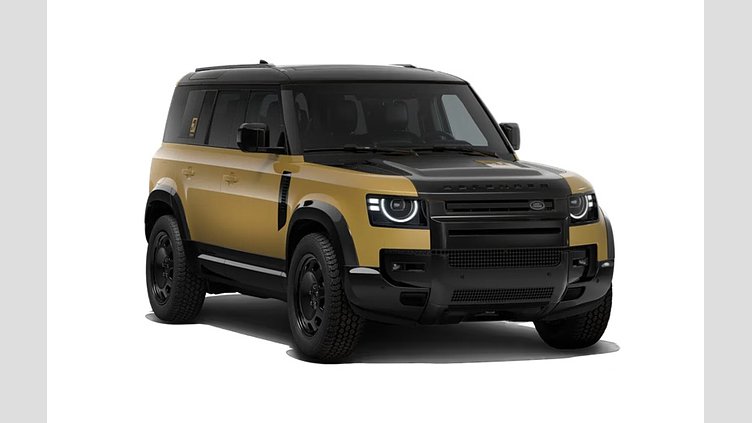 2025 Ново Land Rover Defender 110 Deep Sandglow Yellow D350 Diesel Mild Hybrid Trophy Edition in Deep Sandglow Yellow