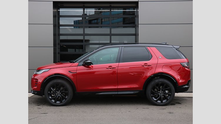 2025 認定中古車 Land Rover Discovery Sport フィレンツェレッド INGENIUM 1.5リッター3気筒 309PS ターボチャージドガソリン PHEV（AT）AWD 標準ホイール Dynamic HSE