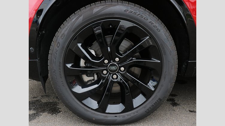 2025 認定中古車 Land Rover Discovery Sport フィレンツェレッド INGENIUM 1.5リッター3気筒 309PS ターボチャージドガソリン PHEV（AT）AWD 標準ホイール Dynamic HSE