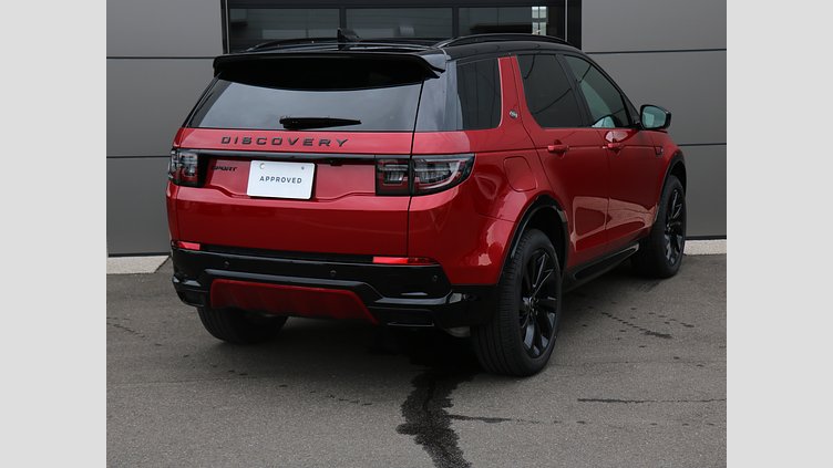 2025 認定中古車 Land Rover Discovery Sport フィレンツェレッド INGENIUM 1.5リッター3気筒 309PS ターボチャージドガソリン PHEV（AT）AWD 標準ホイール Dynamic HSE