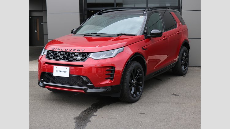 2025 認定中古車 Land Rover Discovery Sport フィレンツェレッド INGENIUM 1.5リッター3気筒 309PS ターボチャージドガソリン PHEV（AT）AWD 標準ホイール Dynamic HSE