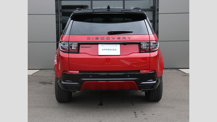 2025 認定中古車 Land Rover Discovery Sport フィレンツェレッド INGENIUM 1.5リッター3気筒 309PS ターボチャージドガソリン PHEV（AT）AWD 標準ホイール Dynamic HSE