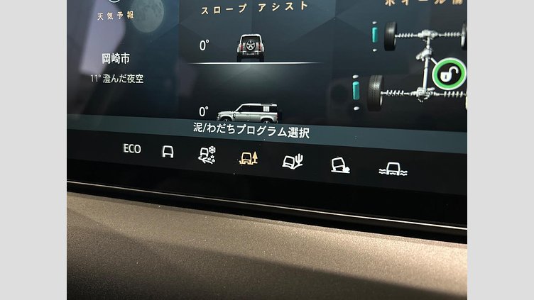 2023 認定中古車 Land Rover Defender 110 サントリーニブラック D300 AWD（AT） S